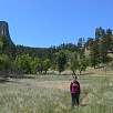 Devils Tower cara sureste / Ruta a pie Devils Tower 