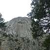 Detalle de las columnas / Ruta a pie Devils Tower 