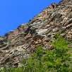Paredes por las que sube la vía ferrata / Ruta a pie Gorges del Segre y Ermita de Sant Feliu de Castelvell 