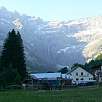 Vista del salto de agua desde el parking en Gavarnie / Ruta a pie Grande Cascade | Gavarnie 