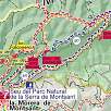 Croquis de la ruta que es casi 100% la M1 oficial señalizada en azul / Ruta a pie Graus de la Morera de Montsant 