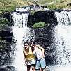 Refrescándonos en la cascada después de la subida inicial / Ruta a pie Ascensión al Mulhacén 