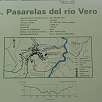 Panel indicador de la ruta / Ruta a pie Pasarelas del Vero 