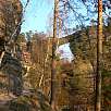 Nos despedimos del arco al atardecer / Ruta a pie El arco de Pravcická Brána 