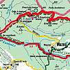 Croquis de la ruta / Ruta a pie El arco de Pravcická Brána 