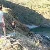 Bajando a la playa del Pi / Ruta a pie Ronda de Portbou 