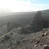 Vista desde el Mirador de la Ruleta - inicio del sendero - hacia la Catedral / Ruta a pie Los Roques de García 