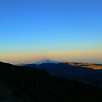 Sombra del Teide en la que se puede apreciar los vapores de la cima / Ruta a pie El Teide 