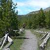 Sendero que nos conduce al géiser Imperial / Ruta a pie Yellowstone | Grand Prismatic Spring 