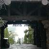 Edificio que acoge el Norris Museum -entrada y salida del camino- / Ruta a pie Yellowstone | Norris Geyser Basin 