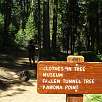 Señalización -en millas- / Ruta a pie Yosemite | Mariposa Grove 