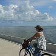 Carril bicicleta que recorre parte del cayo 