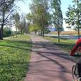 Bajando por carril separado del tráfico 