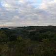 Vistas a Sant Adrià y Montjuic desde el mirador de Sant Jeroni de la Murtra 