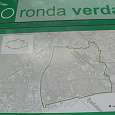 Mapa de la ronda verda sector Badalona -en pequeño vemos el circuito completo- 