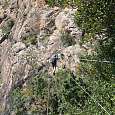 Puente tibetano de 25 metros hacia El Llom 