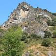 Peña de la Cotera de la Cruz donde transcurre la vía ferrata 