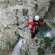 Cerramos la ferrata cruzando la pasarela sobre el Nant 