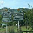 Desvío a la vía ferrata desde la carretera 