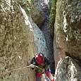 Bajada por cuerda - Tres en Ratlla (© Miguel Valle) 