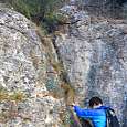 Saliendo de la vía ferrata de la Selva 