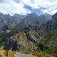 Vista a las paredes por donde transcurre la vía ferrata 