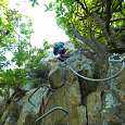 Estético inicio de la vía ferrata 