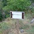 Indicador a la ferrata desde la carretera D119 