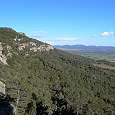 Vistas del risco desde la primera faja de la vía ferrata 