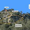 Croquis de la vía ferrata 