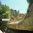 Trazado de la ferrata (© Montañismo para todos) 
