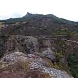 Vista desde la cima de la vía ferrata hacia el mirador de Peñallana 