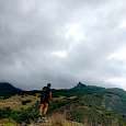 Vista de la peña Bricia al final de la vía ferrata 