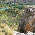 Vista atrás desde el final de la vía ferrata 