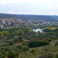 Vista atrás hacia las ruinas - el coche - y Camarasa 