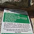 Indicaciones vía ferrata Venes de Rojalons 