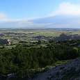 Desde el mirador hacia las praderas al sur de las Badlands 