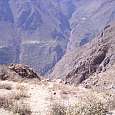 1. Vista del cañón y los pequeños pueblos como San Juan de Chucchu y Tapay 