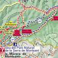 Croquis de la ruta que es casi 100% la M1 oficial señalizada en azul 