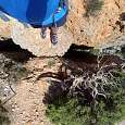 Bloque empotrado que nos da acceso al Balcó del Priorat 