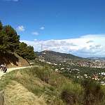 La carretera de les Aigües desde Torre ...
