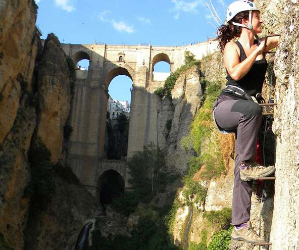 Vía ferrata de Ronda | La Sevillana (® Al Andalus Activa)